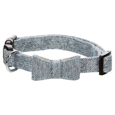 Flamingo Halsband mit Schleife Nelson blau