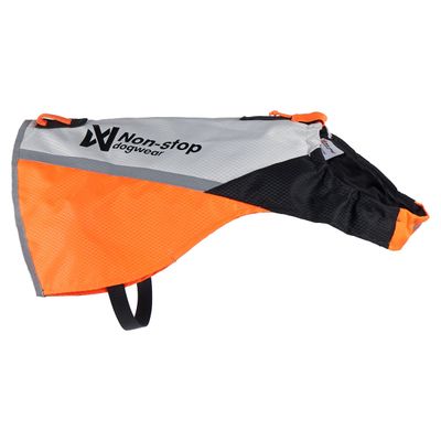 Non-stop dogwear Sicherheitsweste Protector Cover 2.0 weiß/schwarz/orange