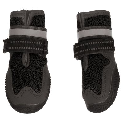 Flamingo Hundeschuhe Gayo schwarz - 2 Stück