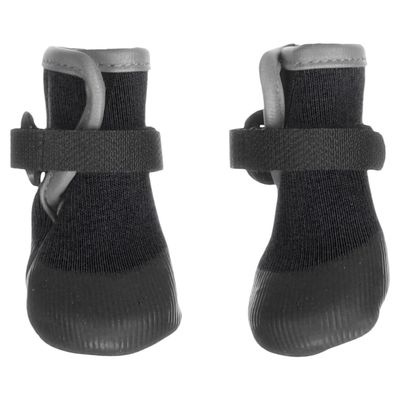 Flamingo Hundeschuhe Magna schwarz - 2 Stück