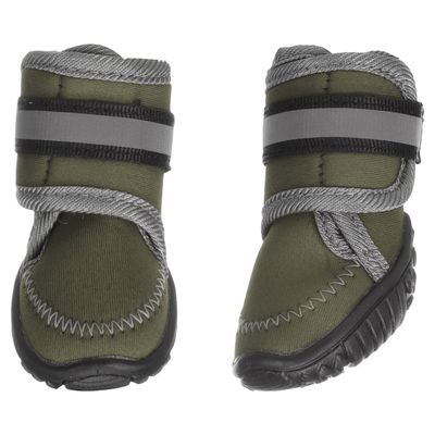 Flamingo Hundeschuhe Kajan grün - 2 Stück