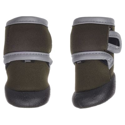 Flamingo Hundeschuhe Laky grün - 2 Stück
