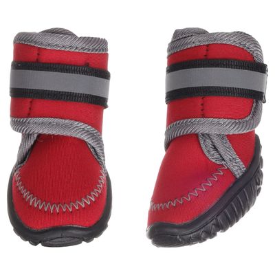 Flamingo Hundeschuhe Kajan rot - 2 Stück