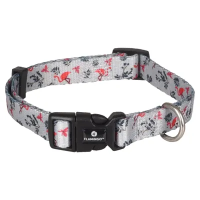 Halsband Samar mit Flamingo hellgrün Halsband Samar mit Flamingo hellgrün