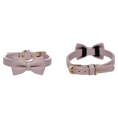 Flamingo Halsband mit Schleife Nela violett Flamingo Halsband mit Schleife Nela violett