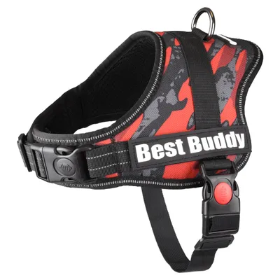 Flamingo Geschirr Best Buddy Pluto rot/camouflage Flamingo Geschirr Best Buddy Pluto rot/camouflage