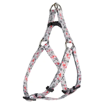 Geschirr Step & Go Samar mit Flamingo hellgrün Geschirr Step & Go Samar mit Flamingo hellgrün