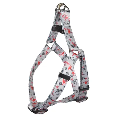 Geschirr Step & Go Samar mit Flamingo hellgrün Geschirr Step & Go Samar mit Flamingo hellgrün