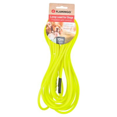 Flamingo Trainings- und Schleppleine Caspar Fluo gelb
