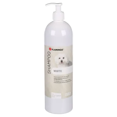 Flamingo Hundeshampoo für weißes Fell 1 l Flamingo Hundeshampoo für weißes Fell 1 l