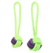 Flamingo Hundespielzeug Gropa Zerrseil & Knotenball grün/violett