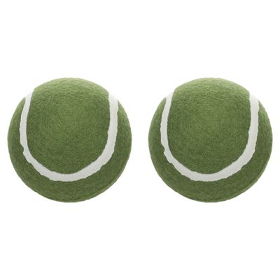 Flamingo Hundespielzeug Smash Tennisball grün - 2 Stück