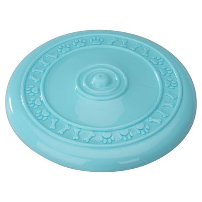 Europet Bernina Hundespielzeug Gummi Frisbee Mint blau