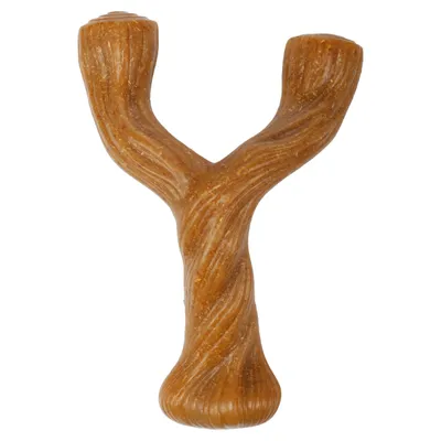 Flamingo Hundespielzeug Nyl'o Wood Y-Form mit Rindfleischgeschmack Flamingo Hundespielzeug Nyl'o Wood Y-Form mit Rindfleischgeschmack