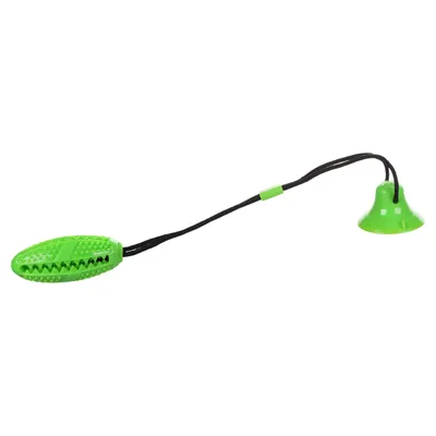 Flamingo Hundespielzeug Klevo Stick und Saugnapf mit Seil grün Flamingo Hundespielzeug Klevo Stick und Saugnapf mit Seil grün