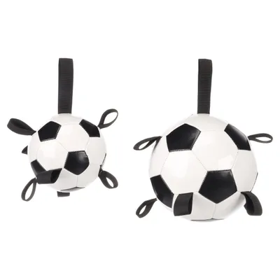 Flamingo Hundespielzeug Fußball Towa weiß/schwarz Flamingo Hundespielzeug Fußball Towa weiß/schwarz