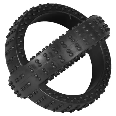 Flamingo Hundespielzeug Gummi Gladiator Cross Ball schwarz Flamingo Hundespielzeug Gummi Gladiator Cross Ball schwarz