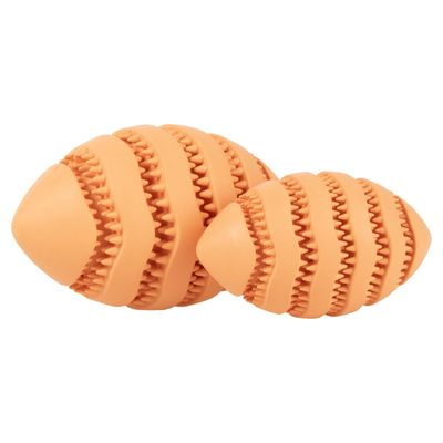 Europet Bernina Hunde Snackspielzeug Nibble me Rugby orange