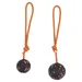 Non-stop dogwear Hundespielzeug Ball on Rope orange/schwarz