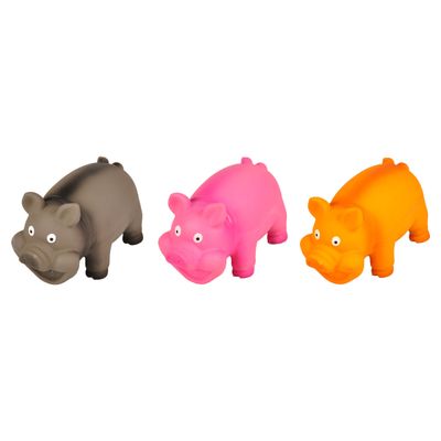 Flamingo Hundespielzeug Latex Schwein