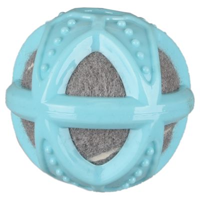 Flamingo Hundespielzeug Loekie TPR + Tennisball blau/grau für Welpen