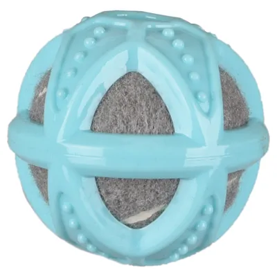 Flamingo Hundespielzeug Loekie TPR + Tennisball blau/grau für Welpen Flamingo Hundespielzeug Loekie TPR + Tennisball blau/grau für Welpen