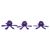 Flamingo Hundespielzeug Franne Oktopus Emoji violett