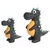 Flamingo Hundespielzeug Puga Dinosaurier schwarz Flamingo Hundespielzeug Puga Dinosaurier schwarz