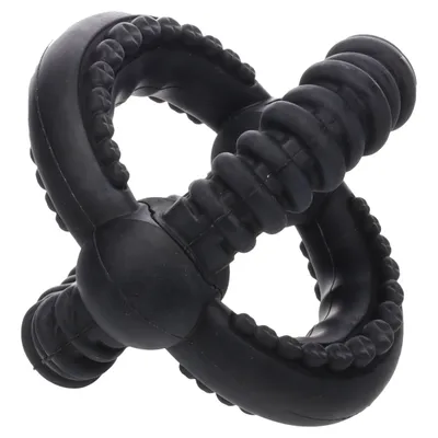 Flamingo Hundespielzeug Gladiator Cross Ball schwarz Flamingo Hundespielzeug Gladiator Cross Ball schwarz