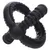 Flamingo Hundespielzeug Gladiator Cross Ball schwarz Flamingo Hundespielzeug Gladiator Cross Ball schwarz