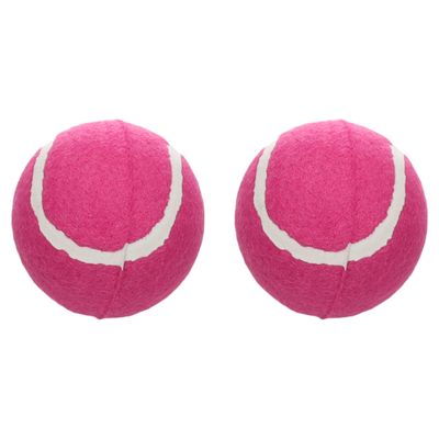 Flamingo Hundespielzeug Smash Tennisball rosa - 2 Stück