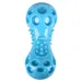 Flamingo Hundespielzeug TPR Wido Squeak Hantel blau