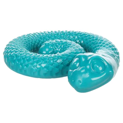 Flamingo Hundespielzeug TPR Sneaky Snake rund türkis Flamingo Hundespielzeug TPR Sneaky Snake rund türkis