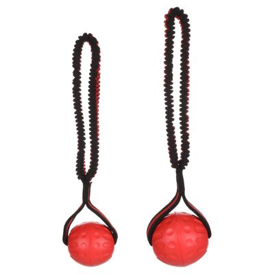 Flamingo Hundespielzeug Strekta mit Ball rot/schwarz