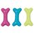 Flamingo Gummi Squeaky Knochen mit Pfötchen