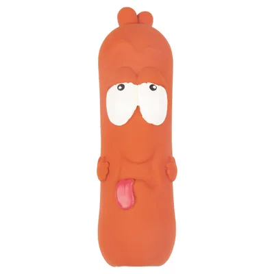 Flamingo Hundespielzeug Latex Tipsy Wurst braun Flamingo Hundespielzeug Latex Tipsy Wurst braun