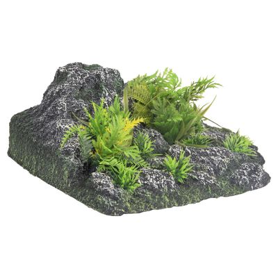 Flamingo Aquarium Dekoration Condroz Felsen + Pflanze Winkel