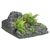 Flamingo Aquarium Dekoration Condroz Felsen + Pflanze Winkel