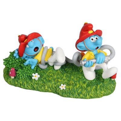 Aqua Della Aquariendekoration Schlümpfe Feuerwehr