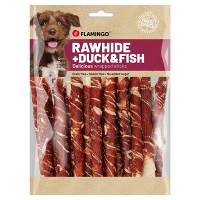 Flamingo Hundesnack R'Hide Stick mit Ente & mit Kabeljau