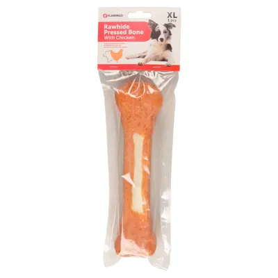 Flamingo Gepresster Knochen mit Huhn Flamingo Gepresster Knochen mit Huhn