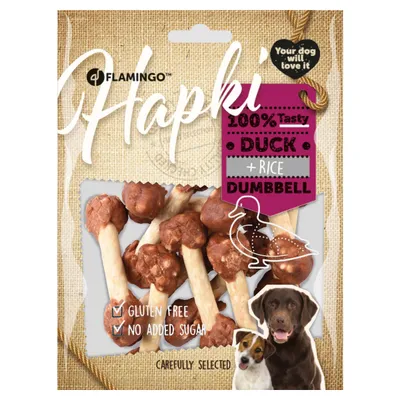 Flamingo Hapki Ente & Reis Hanteln 150 g Flamingo Hapki Ente & Reis Hanteln 150 g