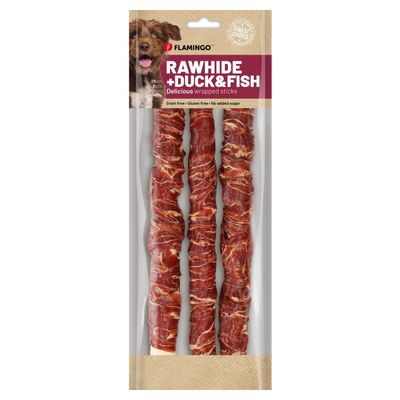 Flamingo Hundesnack R'Hide Stick mit Ente & mit Kabeljau