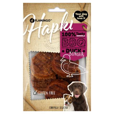 Flamingo Hundesnack Hapki BBQ Burger mit Ente