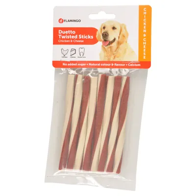 Flamingo Duetto Twist Sticks Huhn & Käse 85 g Flamingo Duetto Twist Sticks Huhn & Käse 85 g