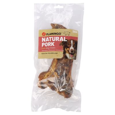 Flamingo Hundesnack Nature Schweinefuß halb 226 g