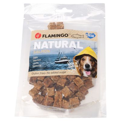 Flamingo Hundesnack Nature kleine Blöcke mit Lachs