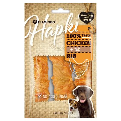 Flamingo Hundesnack Hapki Rippe mit Huhn