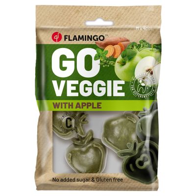 Flamingo Hundesnack Veggie Apfel grün