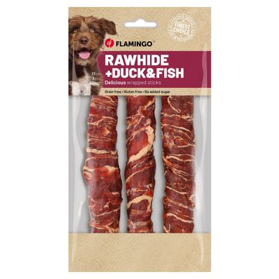 Flamingo Hundesnack R'Hide Stick mit Ente & mit Kabeljau
